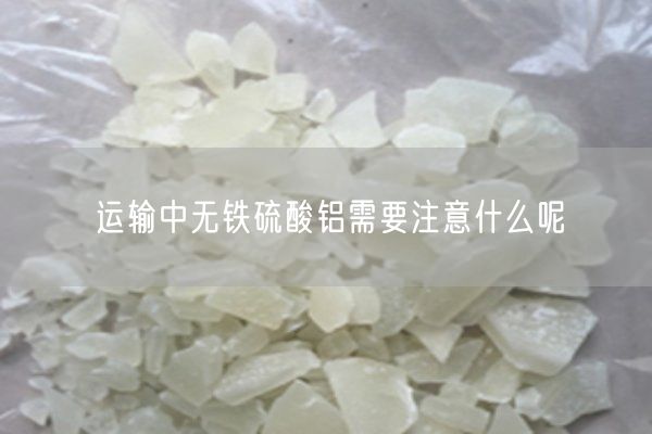 運輸中無(wú)鐵硫酸鋁需要注意什么呢(圖6)