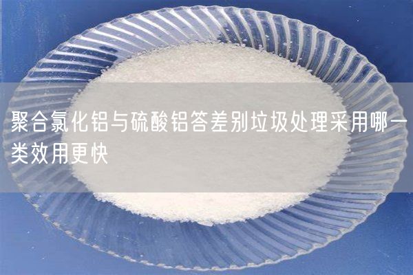 聚合氯化鋁與硫酸鋁答差別垃圾處理采用哪一類(lèi)效用更快(圖8)