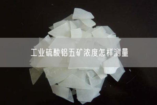 工業(yè)硫酸鋁五礦濃度怎樣測量(圖7)