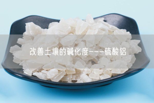改善土壤的堿化度---硫酸鋁(圖10)