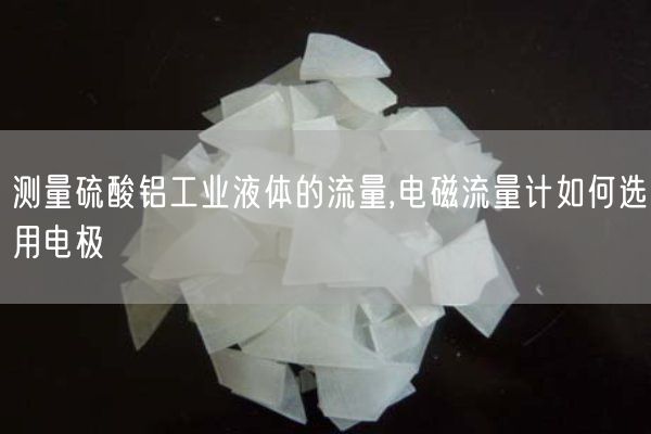 測量硫酸鋁工業(yè)液體的流量,電磁流量計如何選用電極(圖2)