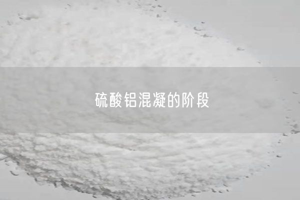 硫酸鋁混凝的階段(圖2)