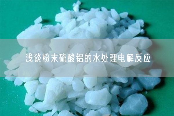 淺談粉末硫酸鋁的水處理電解反應(圖1)
