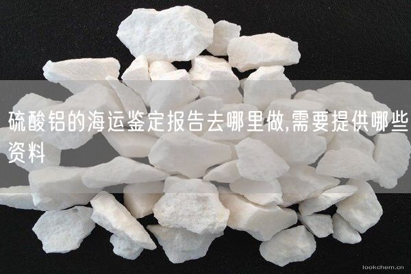 硫酸鋁的海運鑒定報告去哪里做,需要提供哪些資料(圖1)