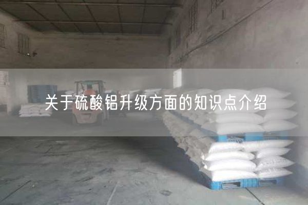 關(guān)于硫酸鋁升級方面的知識點(diǎn)介紹(圖2)