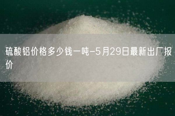 硫酸鋁價(jià)格多少錢(qián)一噸-5月29日最新出廠(chǎng)報價(jià)(圖2)