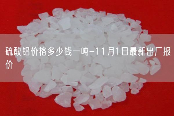 硫酸鋁價(jià)格多少錢(qián)一噸-11月1日最新出廠(chǎng)報價(jià)(圖1)