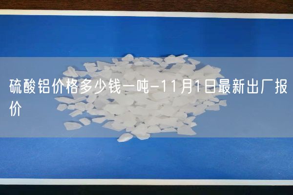 硫酸鋁價(jià)格多少錢(qián)一噸-11月1日最新出廠(chǎng)報價(jià)(圖2)